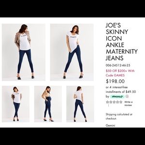 Maternity JOE'S Skinny Icon Ankle Jeans